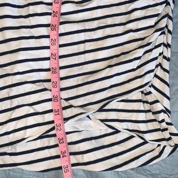 BTFBM Womens Striped Short Sleeve Bodycon Dress Black & White S - Picture 10 of 10